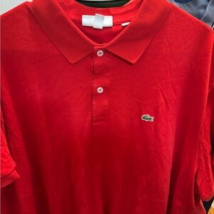 Lacoste Men's Bold Red Polo Shirt